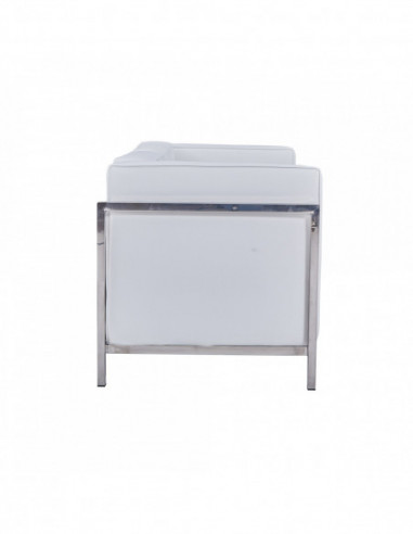 Sofá LOBBY, 2 plazas, acero inoxidable,...