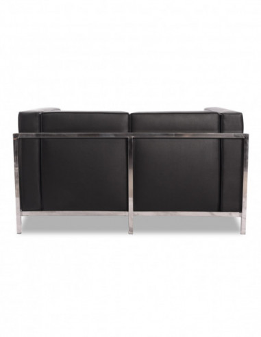 Sofá LOBBY, 2 plazas, acero inoxidable,...