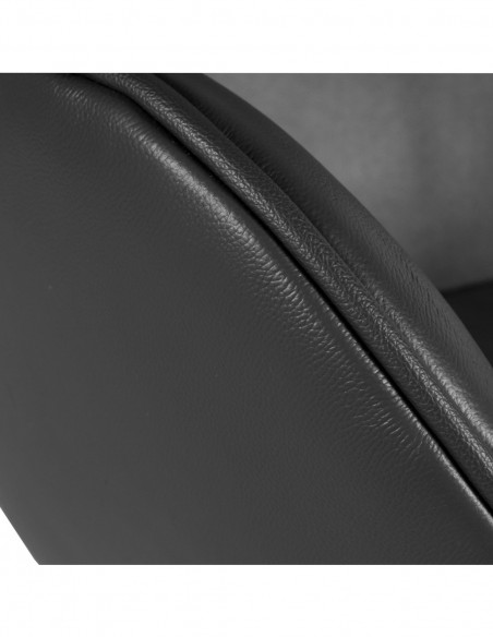 Sillón EG (TE), fibra de vidrio, basculante, tapizado similpiel negra