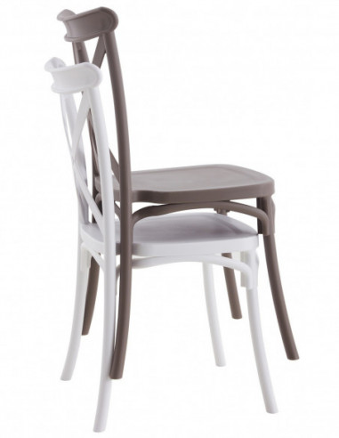 Silla CORFÚ, apilable, tratamiento anti UV,...