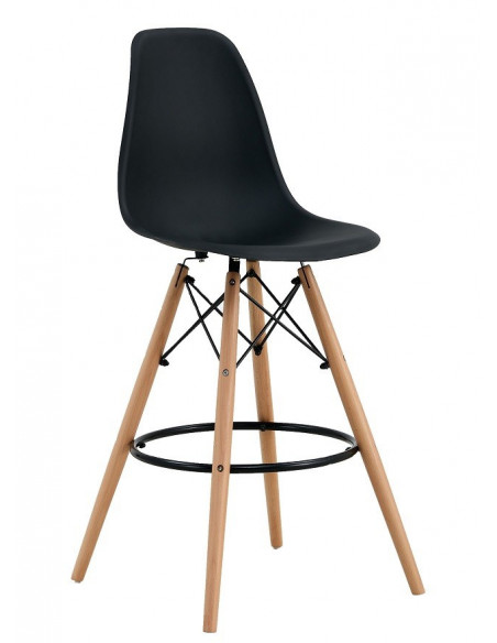 Taburete STAR (SU), madera, carcasa negra