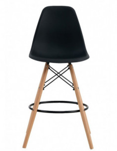 Taburete STAR (SU), madera, carcasa negra 2