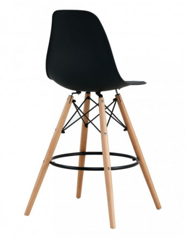 Taburete STAR (SU), madera, carcasa negra