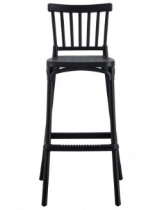 Taburete MILOS, tratamiento anti UV, polipropileno antracita 2