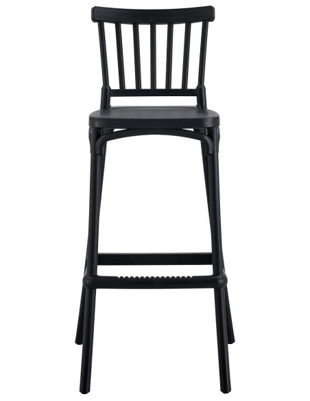 Taburete MILOS, tratamiento anti UV, polipropileno antracita