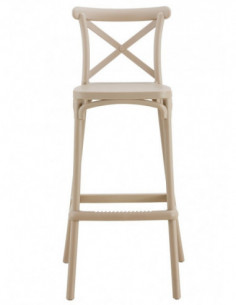 Taburete CORFÚ, tratamiento anti UV, polipropileno tórtora 2