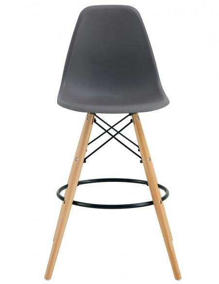 Taburete STAR (SU), madera, carcasa gris oscuro