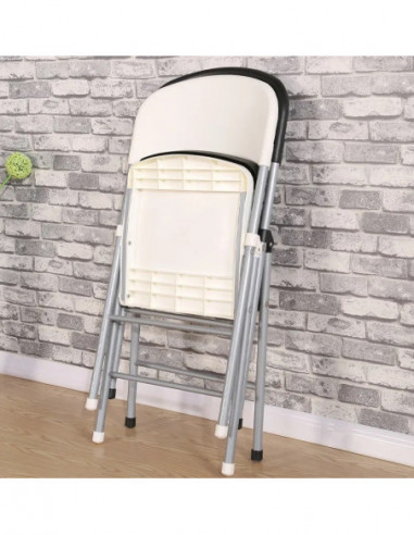 Silla BEACH, plegable, metal plata,...