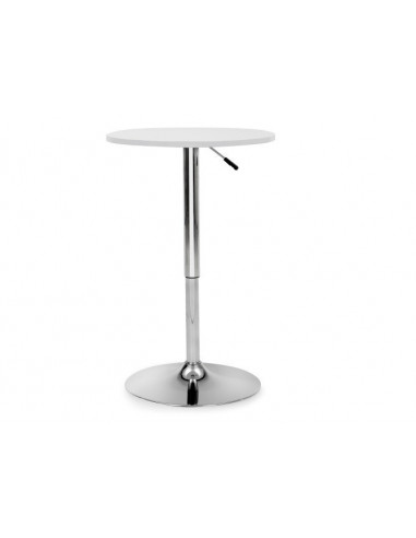 Mesa MABEL, graduable, tapa soft blanca, 70 cms...