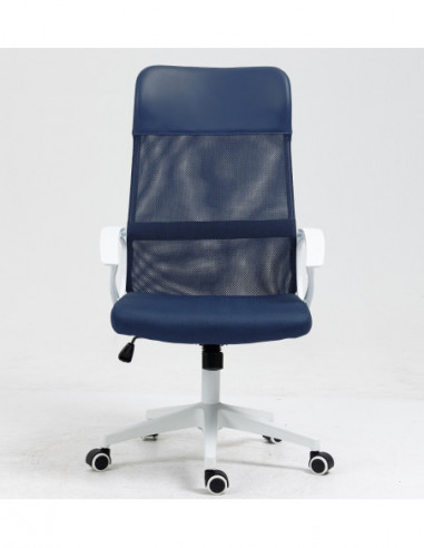 Sillón de oficina VERTON, blanco, malla y...