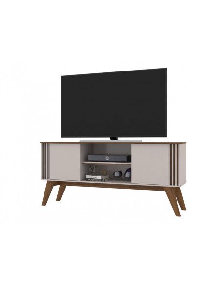 Mueble TV VITTA, blanco roto y matte, 150 cms.
