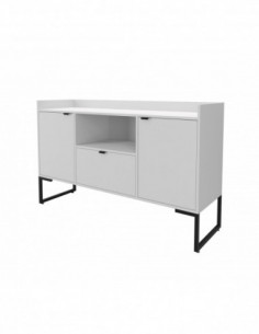 Buffet TOKYO, metal negro, 2 puertas y cajón, MDP color... 2