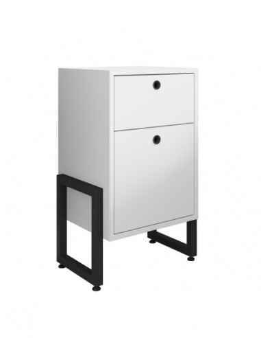 Cajonera WOLLY, multiusos, metal negro, 2...