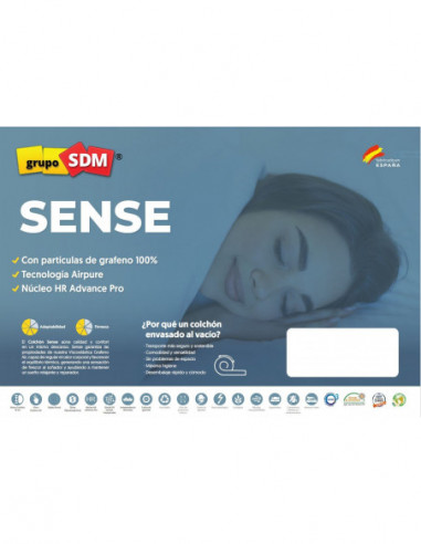 Colchón SENSE SDM, 80 x 200 cms