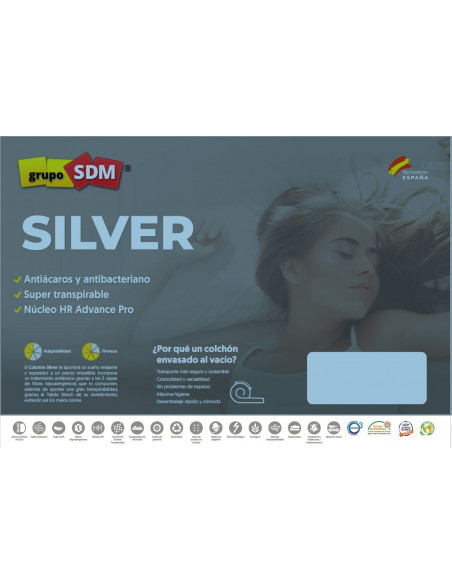 Colchón SILVER SDM, 105 x 200 cms