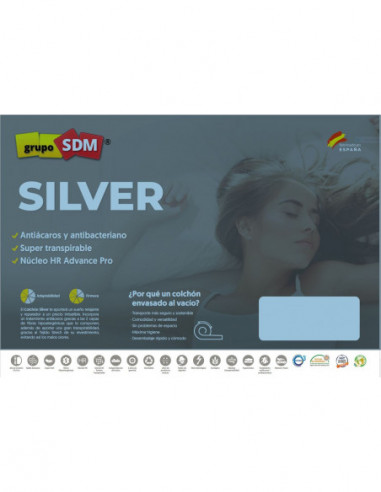 Colchón SILVER SDM, 180 x 190 cms