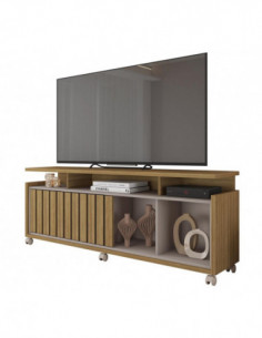 Mueble TV OASIS, miel y cacao, 160 cms.