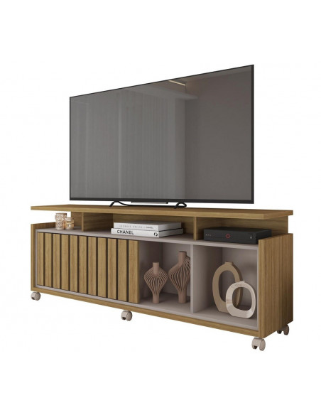 Mueble TV OASIS, miel y cacao, 160 cms.