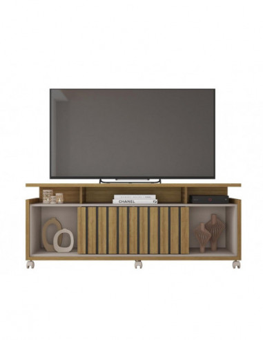 Mueble TV OASIS, miel y cacao, 160 cms.