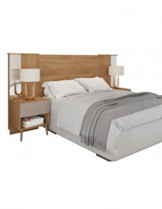 Cabecero REFLEX, extensible, 2 mesillas de noche, MDP... 2