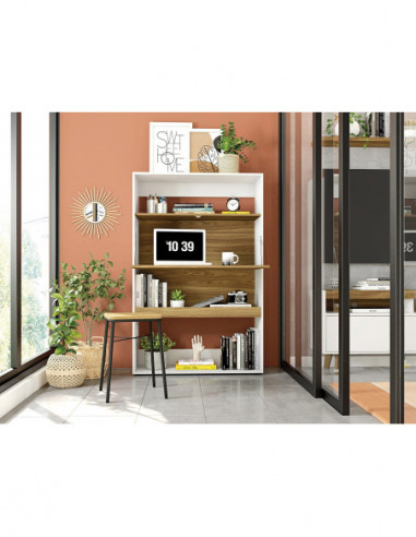 Armario SPAIN, multiusos, alto, MDP blanco y...