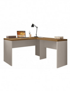 Mesas de oficina STUDIO 136 y STUDIO 90, bilaminado miel...