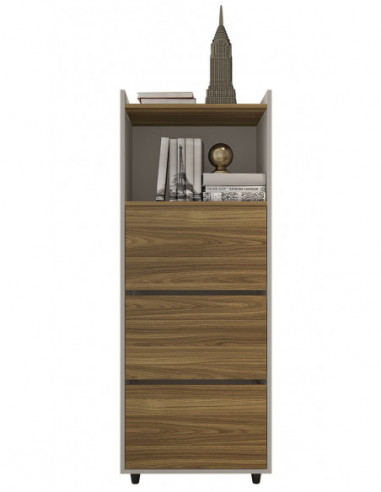 Archivador STUDIO, 3 gavetas, bilaminado miel y...