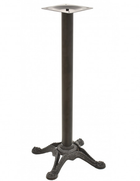 Base de mesa RÓDANO, alta, fundición, negra, base de 58 x 58 cms, altura 115 cms