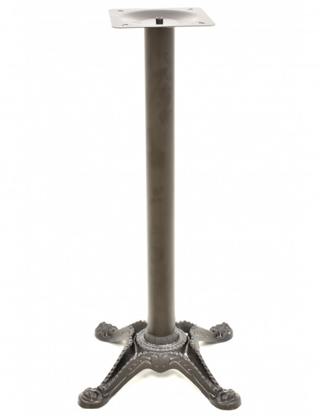 Base de mesa RÓDANO, alta, fundición, negra, base de 58 x 58 cms, altura 115 cms