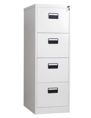 Archivador metálico OLIMPO, 4 cajones, gris ral...