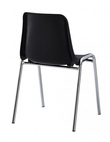 Silla CARCASA, apilable, cromada, polipropileno...