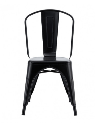 Silla TOL EK LIMITED, acero, negra