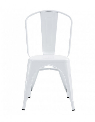 Silla TOL EK LIMITED, acero, blanca