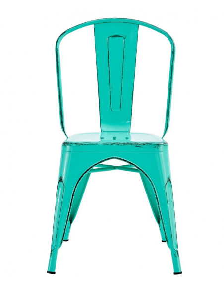 Silla TOL EK VINTAGE, acero, verde agua