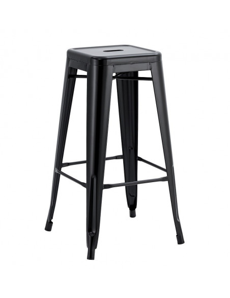 Taburete TOL EK LIMITED, acero, negro
