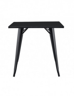 Mesa TOL EK LIMITED, acero, negra, 80x80 cms 2