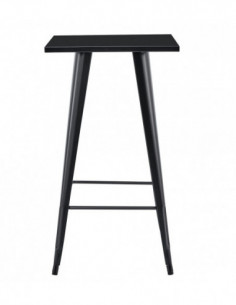 Mesa TOL EK LIMITED, alta, acero, negra, 60x60 cms 2