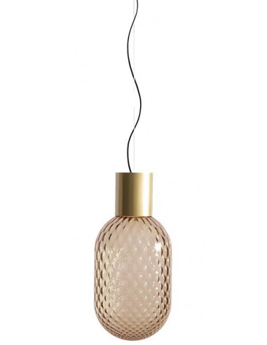 Lámpara GERA COH43, colgante, aluminio, dorada,...