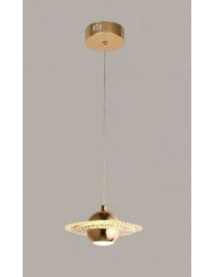 Lámpara NEVIGES, colgante, metal dorada, acrílico, led 2