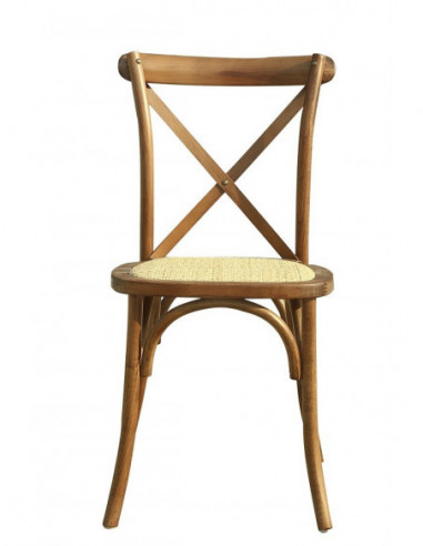 Silla CROSS SX, madera de haya, nogal, asiento...