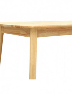 Mesa TRANSILVANIA, madera natural, 75 x 75 cms 2