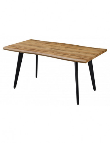 Mesa ANETO, metal, madera,160 x 90 cms