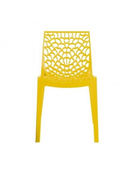 Silla CAPRICHO, polipropileno amarillo*