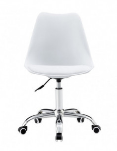 Silla TORRE GBL, giratoria, blanca, cojín blanco 2