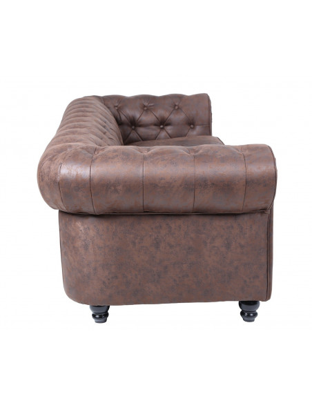 Sofá CHESTER NEW, 2 plazas, similpiel vintage