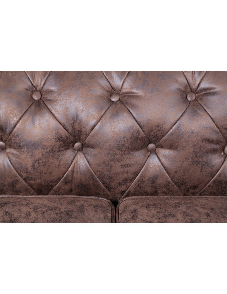 Sofá CHESTER NEW, 2 plazas, similpiel vintage