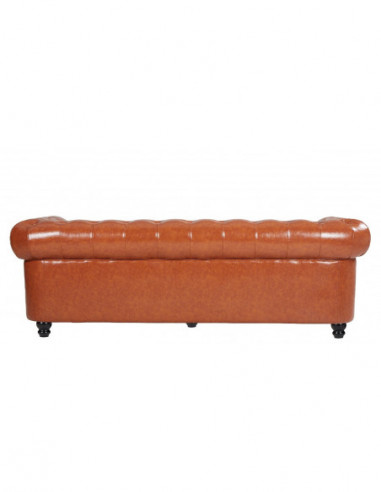 Sofá CHESTER NEW, 3 plazas, similpiel cuero...