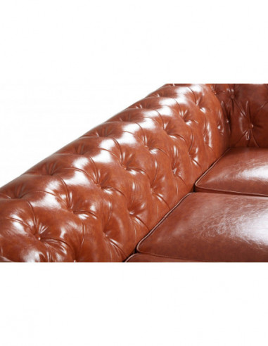 Sofá CHESTER NEW, 3 plazas, similpiel cuero...
