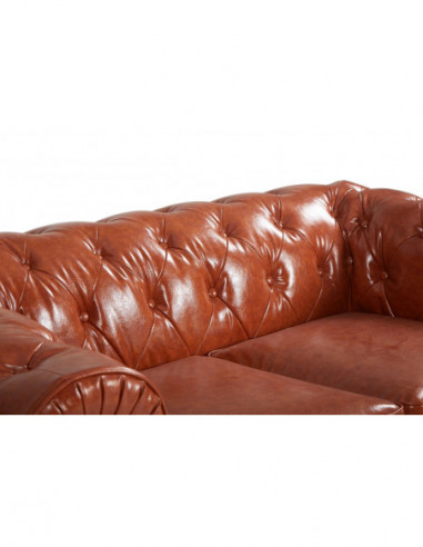 Sofá CHESTER NEW, 2 plazas, similpiel cuero...