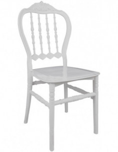 Silla LIRA, apilable, polipropileno blanco